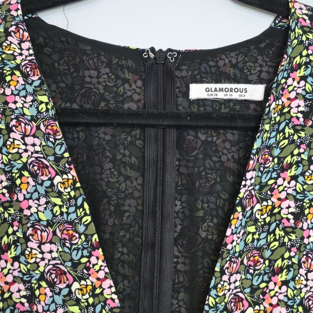 GLAMOROUS FLORAL MIDI DRESS - Picture 3 of 6